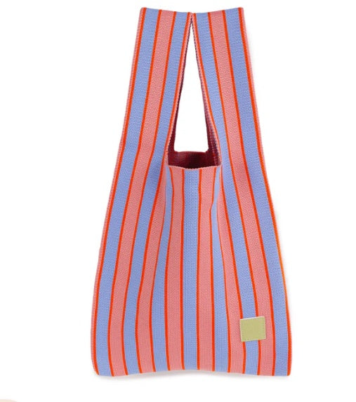 Knitted Tote Bag - Bubblegum