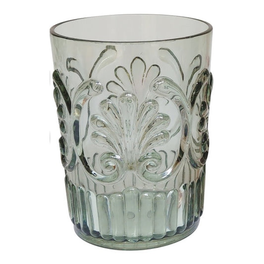 Acrylic Tumbler Scollop SAGE GREEN