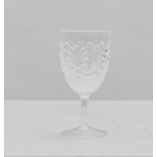 Acrylic Wine Scollop Clear