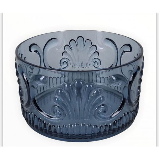 Acrylic Snack Bowl Blue Scollop