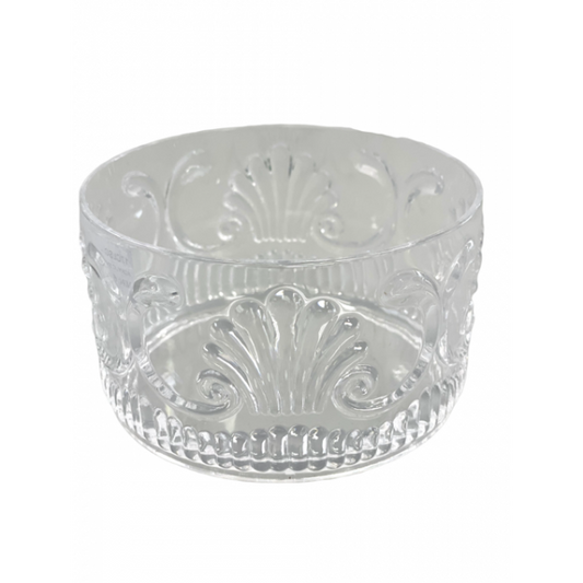 Acrylic Snack Bowl Clear Scollop