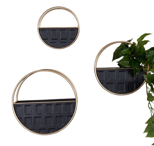 Pressed Metal Wall Planter - Lava 3 sizes