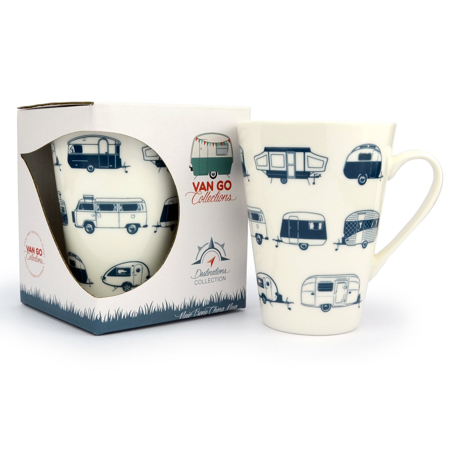 China Mug | Destinations Collection | Grey Caravans