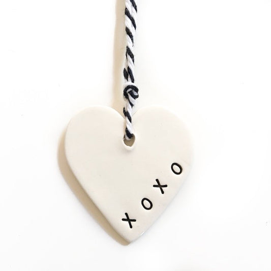 Ceramic Gift Tag - XOXO Heart