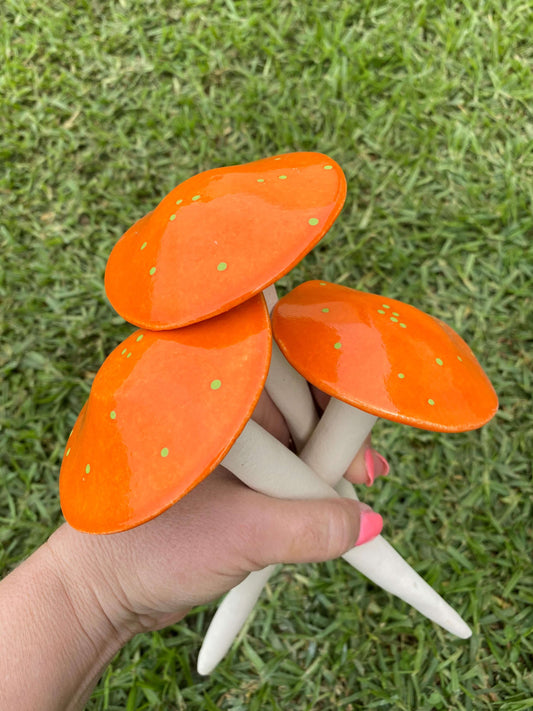 Ceramic - Mushrooms (Orange)