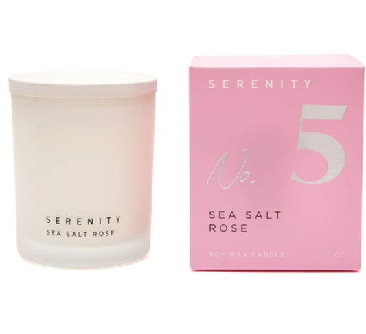 No. 5 Sea Salt Rose 10oz candle