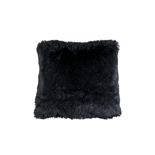 Elle Black Fur Cushion 45X45Cm