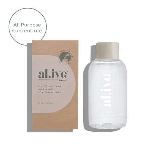 Al.ive Home Cleaning - All Purpose (Apple & White Musk) Refill 50ml concentrate