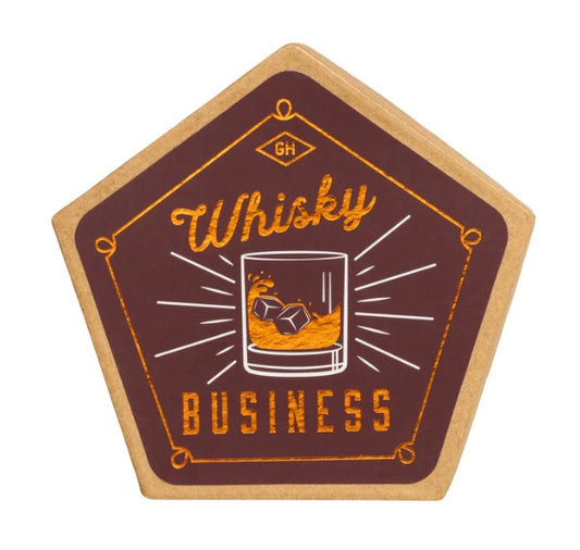 Whisky Ceramic Coasters, Set of 4