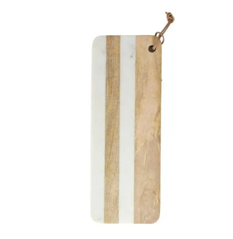 Mira Rect Marble Wood Board 15 x 40.5cm