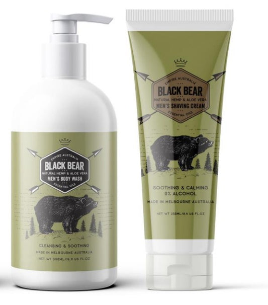 Black Bear Hemp Oil & Aloe Vera Body Wash (500ml)