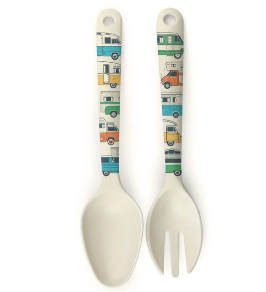 Bamboo Salad Servers | Camper Collection