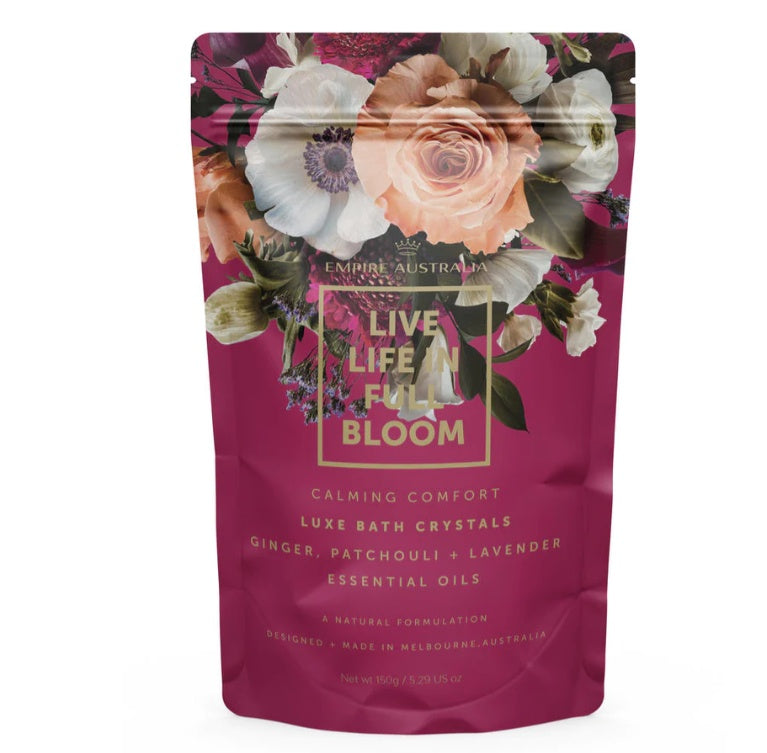 Live Life In Full Bloom Ginger Mini Bath Salts 150g