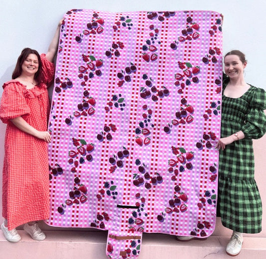 Sundae Cherries Picnic Rug