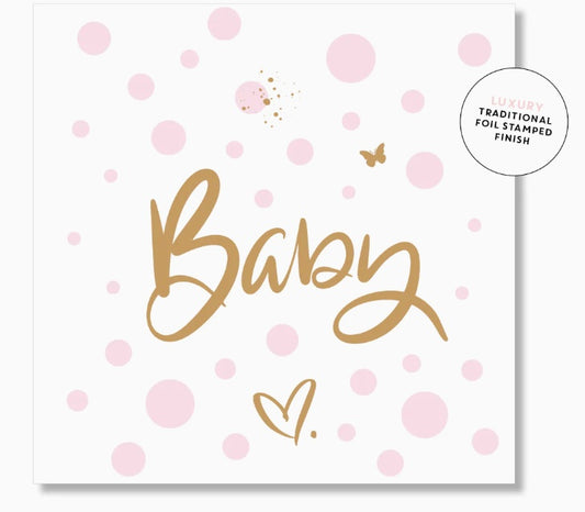 Card - Spotty Baby (Pink)