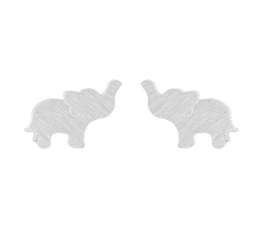 Earring Baby Elephant Silver