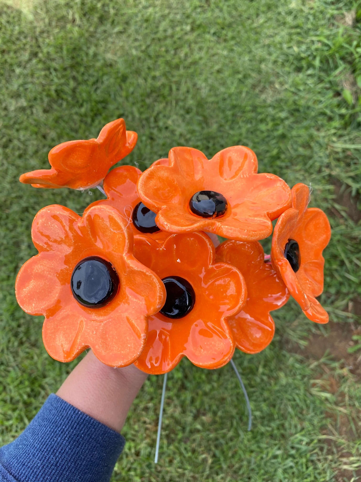 Ceramic Flowers - Orange
