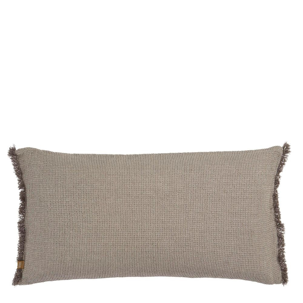 Chambray Waffle Cushion Charcoal