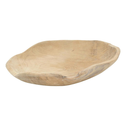 Jude Teak Wood Round Bowl - Large