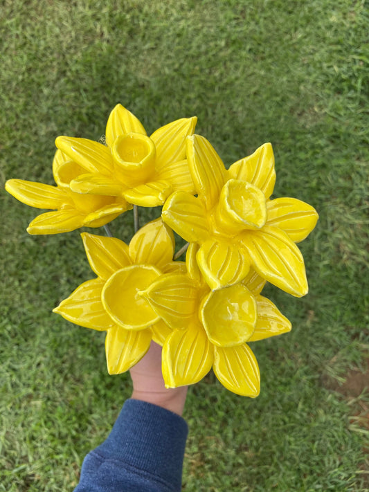 Ceramic Flower – Daffodils Bundle (5)