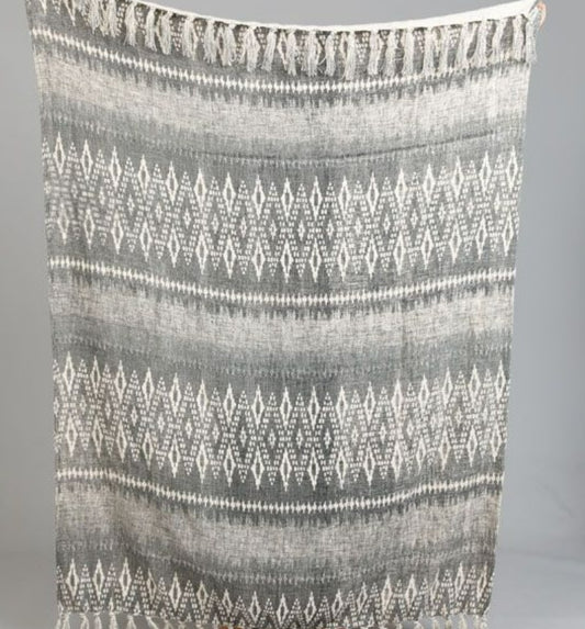 Congo Throw - Dark Grey